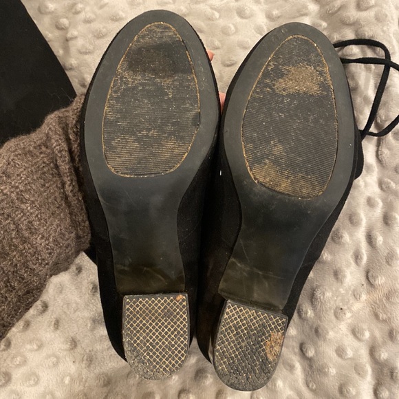 Black suede over the knee boots - Picture 10 of 11